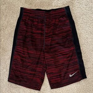 Nike Red and Black Athletic Performance Shorts